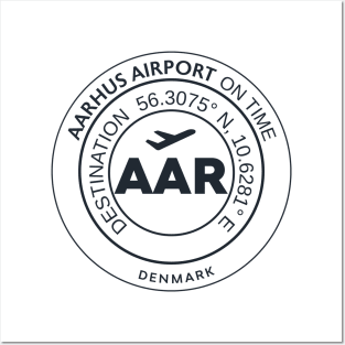 Airport code AAR AARHUS Posters and Art